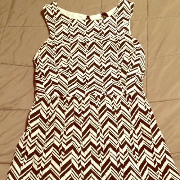 Francesca's black and white dress.