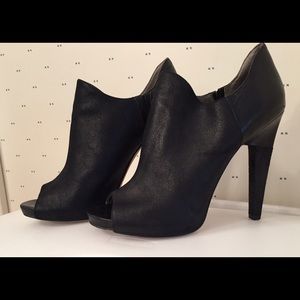 Vince Camuto open toe ankle booties