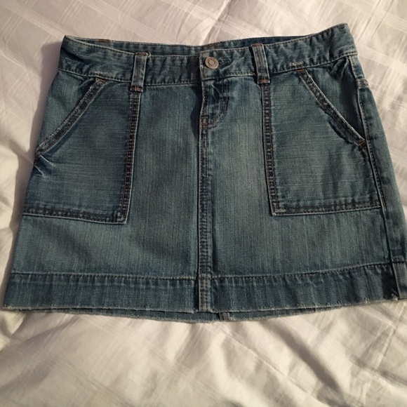 Gap Distressed Denim Skirt