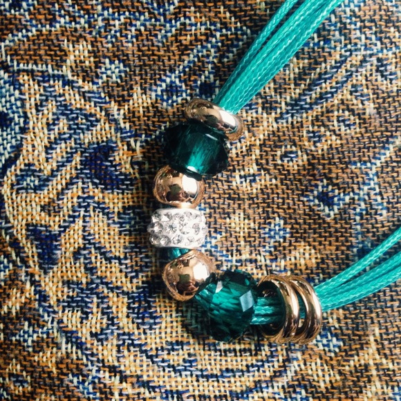 Teal necklace
