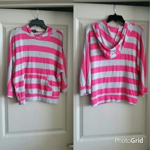 Pink and Gray Hoodie