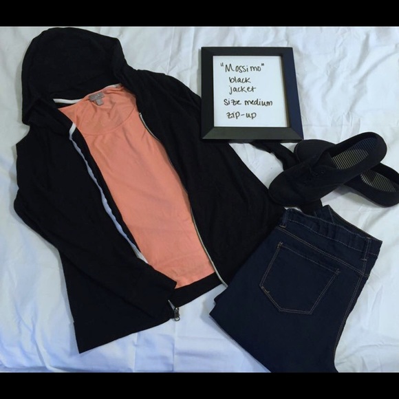 Black zip up jacket