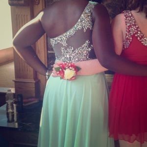 Seafoam green homecoming/prom dress!