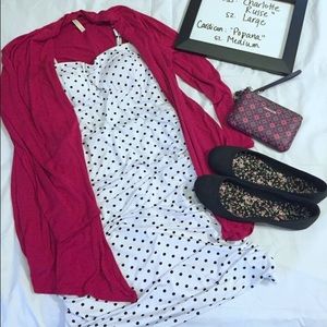 Black and white dress and cardigan bundle