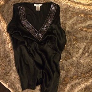 Black Satin Shell