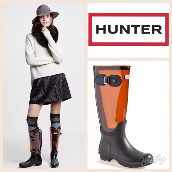 clear hunter rain boots