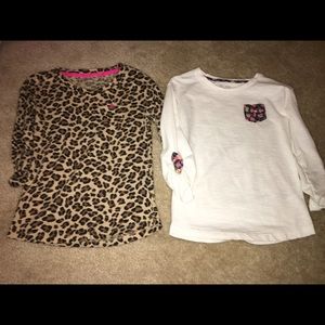 2 girls small(6/6x) 3/4 sleeve tops