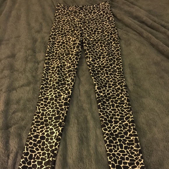 American Apparel giraffe print disco pants.