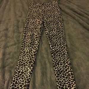 American Apparel giraffe print disco pants.