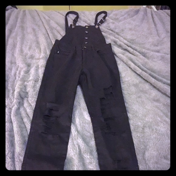 Tripp Nyc ripped overalls