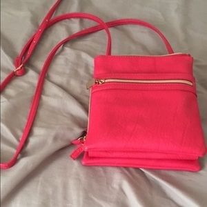 3 Compartment Pink Purse
