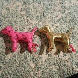 Two pink dogs