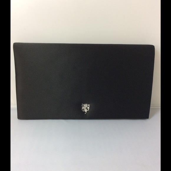 Philip Treacy Black Silk Clutch - Picture 1 of 4