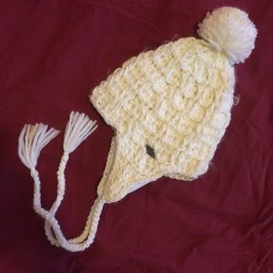 White winter hat from Zumiez