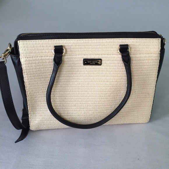 SOLD Kate Spade Holly Street Straw Large Crossbody - Picture 3 of 4
