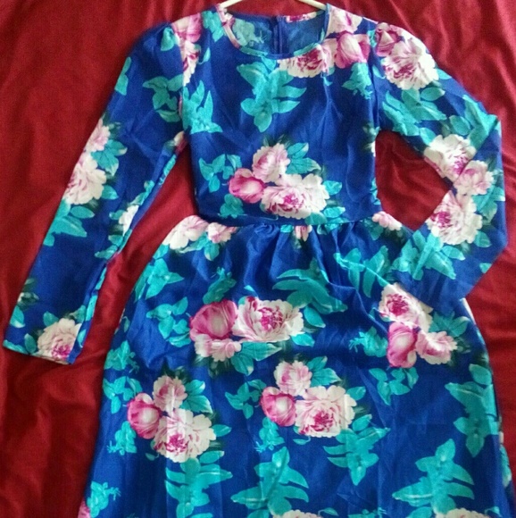 MAXI CHIFFON vintage style 007 - Picture 2 of 3