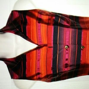 Silk and poly top