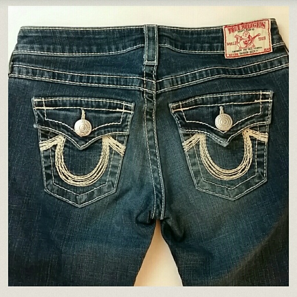 TRUE Religion Rainbow Becky Boot  jeans 26 x 31 - Picture 1 of 4