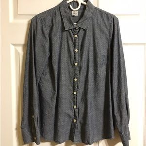 J. Crew Factory Chambray Dot Button Down [M]