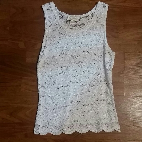 White lace tank