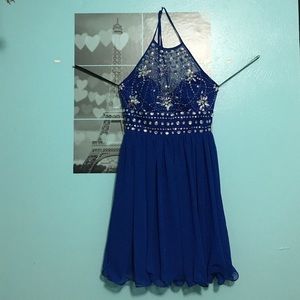 Blue Homecoming Dress