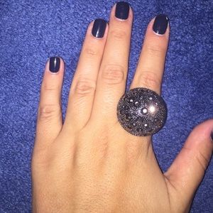 silver cocktail ring