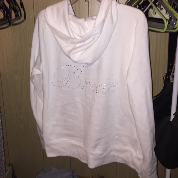 White bride hoodie