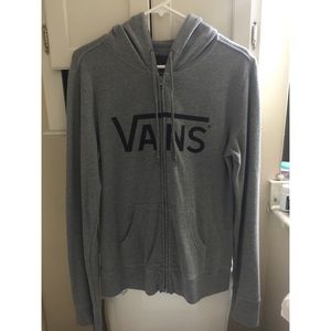 Grey Vans zip up