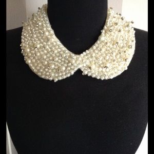Jeweled bib necklace accessory