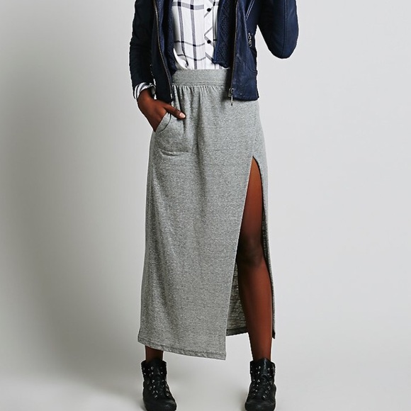 Free People Dresses & Skirts - Free People high slit maxi skirt
