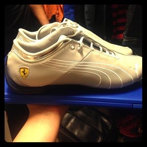 Men's Silver Gray Puma Ferrari Future Cat M1