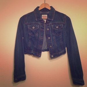 Women's cropped denim jacket size m