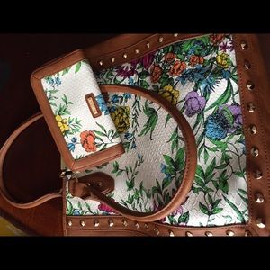 Aldo floral print with matching Wallet