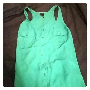 Sheer tank top