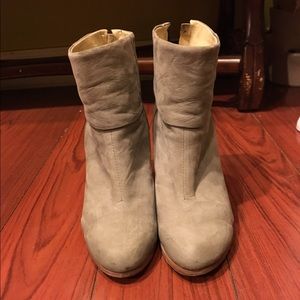 Rag and bone grey suede Newbury booties 37.5