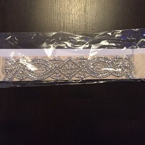 Brand new jeweled bridal sash.