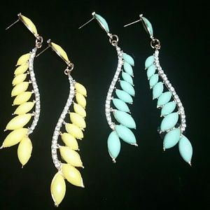 Sexy leaf drop earrings