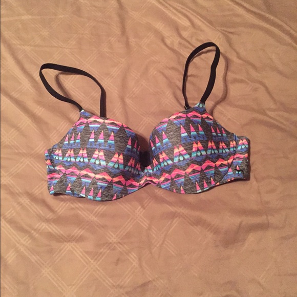 Multi colored bra