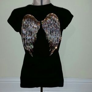 Angel Wing V Neck G By Guess