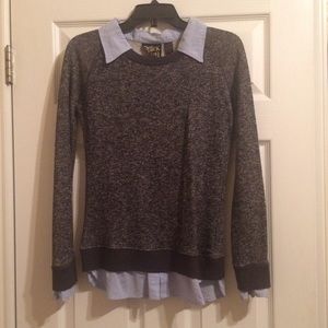 Long Sleeve Collared Sweater