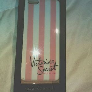 VICTORIA'S SECRET IPHONE 6 HARD CASE PINK STRIPES