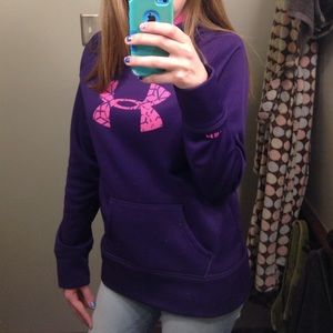 SALE‼️Purple & pink under armor sweatshirt
