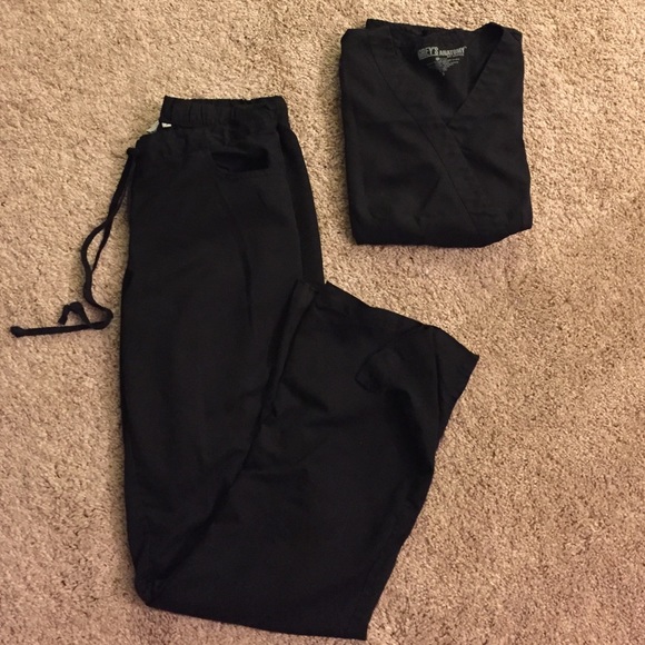 Grey's Anatomy black scrubs,size small