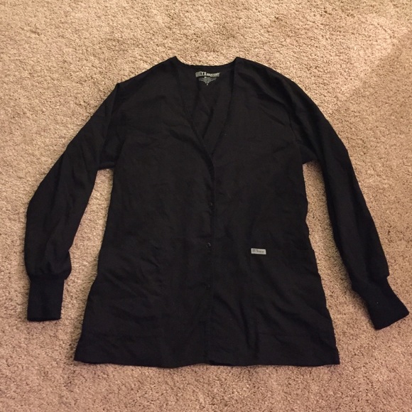 Grey's Anatomy black scrub jacket, size small