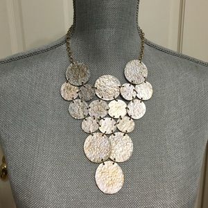 Gold statement necklace