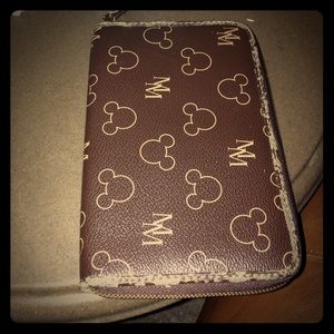 Brown Mickey Mouse wallet