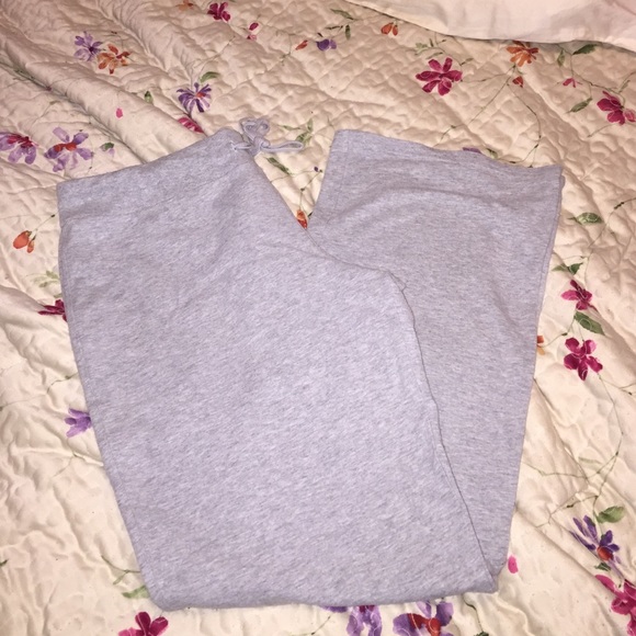 Heather grey draw-string sweats