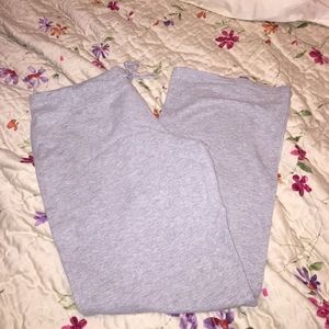 Heather grey draw-string sweats