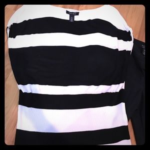 White House Black Market striped top