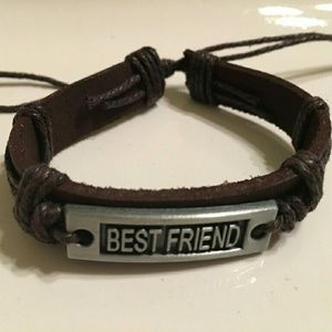 Best friend leather bracelet